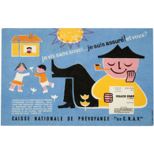 Buvard publicitaire. Caisse Nationale de Prévoyance