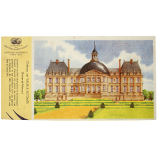 Buvard publicitaire. Biscottes allégées Grégoire. Château de Vaux-le-Vicomte (Seine-et-Marne).