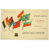 Buvard publicitaire. Préfagyl en pédiatrie. Drapeaux des Nations Unies II.