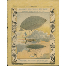 Ballon dirigeable à vapeur de Giffard (1852) - Les moyens de locomotion de l'homme. L'aérostation N°10. 