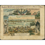 Les Dahoméens repoussés de la Lagune par les canonnières - Les colonies françaises n° 44.