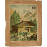 Chalet suisse - Mœurs et Habitations.