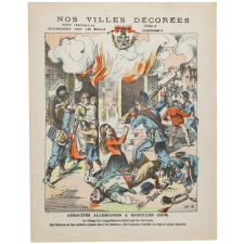Atrocités allemandes à Bazeilles (1870) - Nos villes décorées N°6.