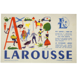 Buvard publicitaire. Larousse. Jeu des mots. Lettre A. 