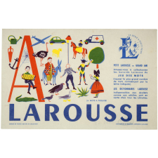 Buvard publicitaire. Larousse. Jeu des mots. Lettre A. 