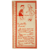 Buvard publicitaire. Produits pour chaussures Maxi. Buvard millimétrique à conserver.