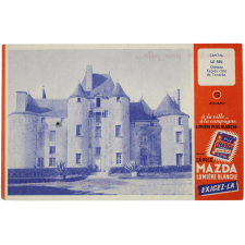 Buvard publicitaire. Le Fau (Cantal). Pile Mazda.