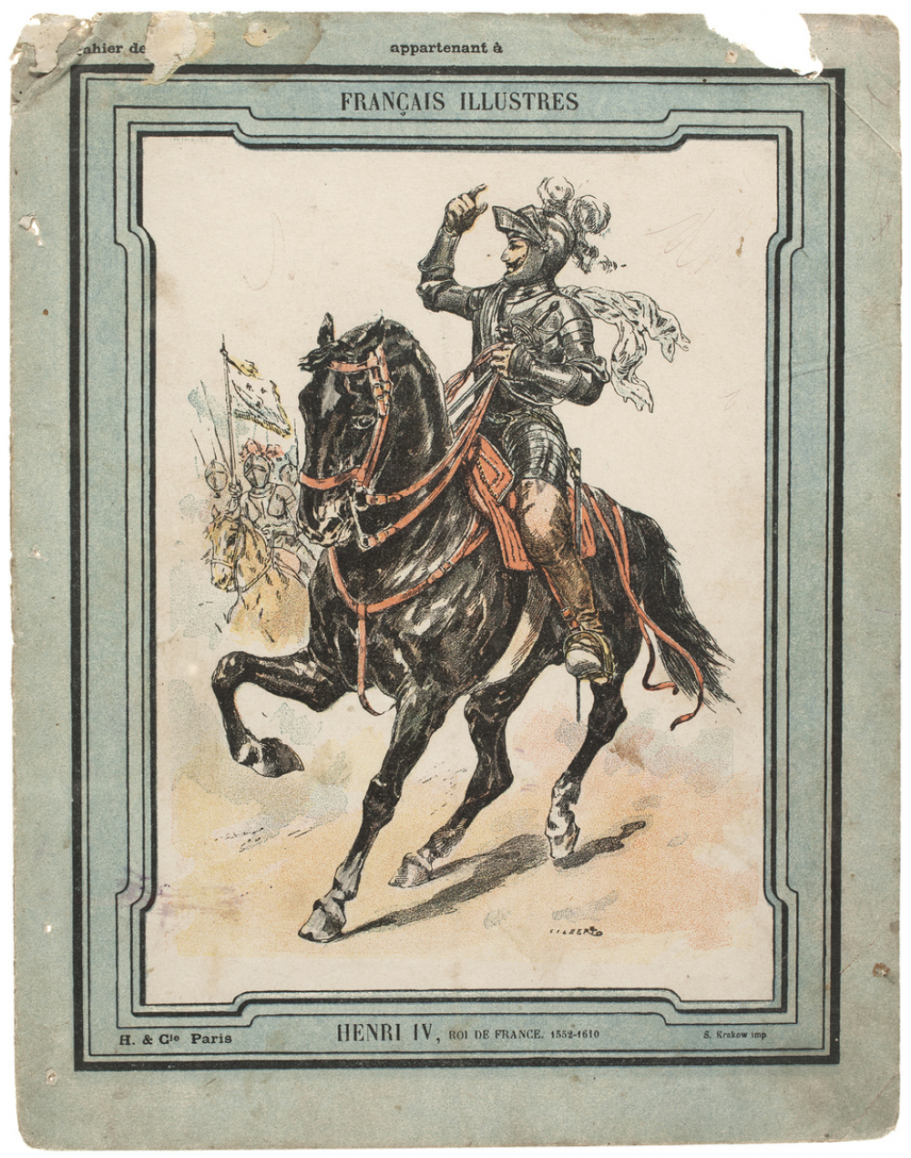 Henri IV, roi de France,1552-1610 - Français illustres n°3.