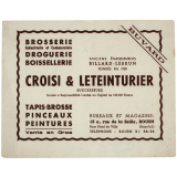 Buvard publicitaire. Droguerie Croisi & Leteinturier. Rouen.