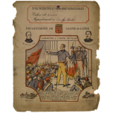 Département de Saône-et-Loire. Lamartine à l'Hôtel de Ville.