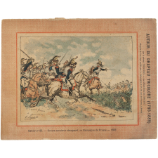 Grosse cavalerie chargeant - Campagne de Prusse (1806) - Autour du Drapeau tricolore 1789-1889 - Cahier n°55.