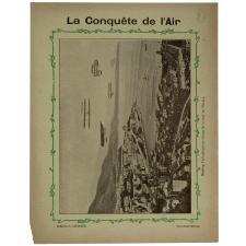 Meeting d'aéroplanes au-dessus de la baie de Monaco - La conquête de l'air.