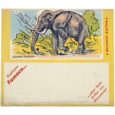 Buvard publicitaire. Éléphant d'Afrique. Famaco.