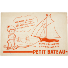 Buvard publicitaire. Petit Bateau. 