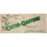 Buvard publicitaire. Tout digéré avec Ortho-Gastrine.