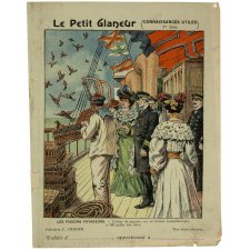 Les pigeons voyageurs - Lâcher de pigeons sur un bateau transatlantique à 300 milles des côtes.