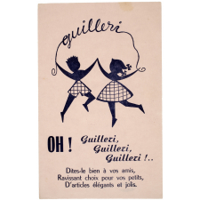 Buvard publicitaire. Guilleri. Vêtements pour enfants. 