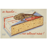 Buvard publicitaire. Pain d'épices Brochet Frères. Fondant au lait.