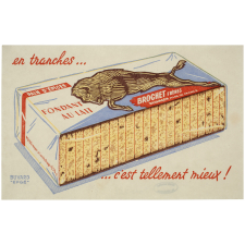 Buvard publicitaire. Pain d'épices Brochet Frères. Fondant au lait.
