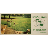 Buvard publicitaire. Pétrole Hahn. Daims. 