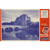 Buvard publicitaire. Chateaudun (Eure-et-Loir). Pile Mazda. 