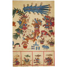 Buvard publicitaire. Calendrier divinatoire aztèque. Anaprel / Hydrosarpan.