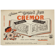 Buvard publicitaire. Grand Jeu Crémor.