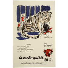 Buvard publicitaire. La vache qui rit. Le Tigre. 