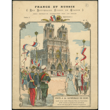 Visite de la cathédrale de Reims - Les souverains russes en France n°6.