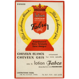 Buvard publicitaire. Lotion capillaire Fabre.