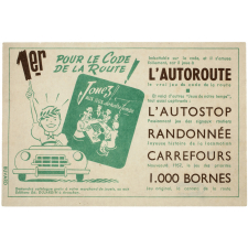 Buvard publicitaire. 1er pour le code la route !