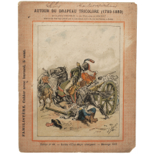 Guides d'État-Major chargeant - Marengo (1800) - Autour du Drapeau tricolore 1789-1889 - Cahier n°44.