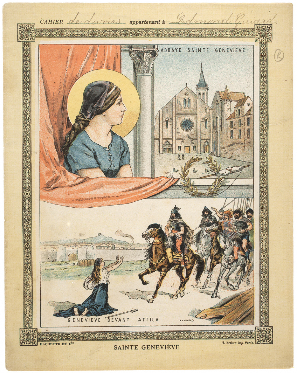 Sainte Geneviève - Les Françaises illustres.