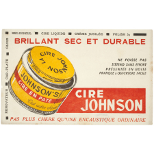 Buvard publicitaire. Cire Johnson.