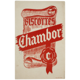 Buvard publicitaire. Biscottes Chambor.