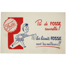 Buvard publicitaire. Les biscuits Fosse sont les meilleurs !!