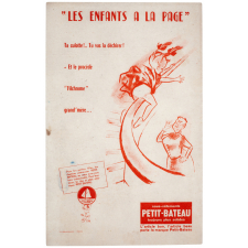 Buvard publicitaire. Petit Bateau. Les enfants à la page.