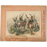 Ralliement après la charge - Lanciers polonais - Autour du Drapeau tricolore 1789-1889 - Cahier n°62.