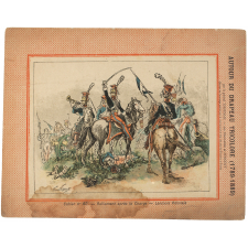 Ralliement après la charge - Lanciers polonais - Autour du Drapeau tricolore 1789-1889 - Cahier n°62.