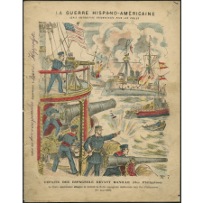 Défaite des Espagnols devant Manille (îles Philippines)- La guerre Hispano-Américaine n°7.
