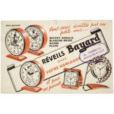 Buvard publicitaire. Réveils Bayard chez votre horloger.
