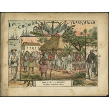 Le Dahomey. Les otages emmenés à Abomey - Les colonies françaises n° 43.