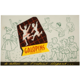 Buvard publicitaire. Galopins. Le tablier de l'enfant élégant.