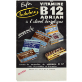Buvard publicitaire. Vitamine B12 Adrian à l'alcool benzylique. Ampoules.