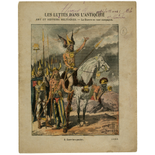 Guerriers gaulois - Art et Histoire militaires - La guerre en rase campagne - Les luttes dans l'Antiquité. N°8.