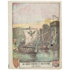 Les barques normandes au siège de Paris (IXe siècle).