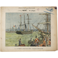 Le « Napoléon », premier navire à hélice - son arrivée à Londres en 1848 - Art et Histoire militaires - 3e Série: Marine - III. La Vapeur. N°3.