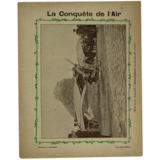 Départ de la « Demoiselle » Santos-Dumont, montée par une aviatrice - La conquête de l'air.
