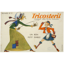 Buvard publicitaire. Tricosteril. Un bon petit diable.