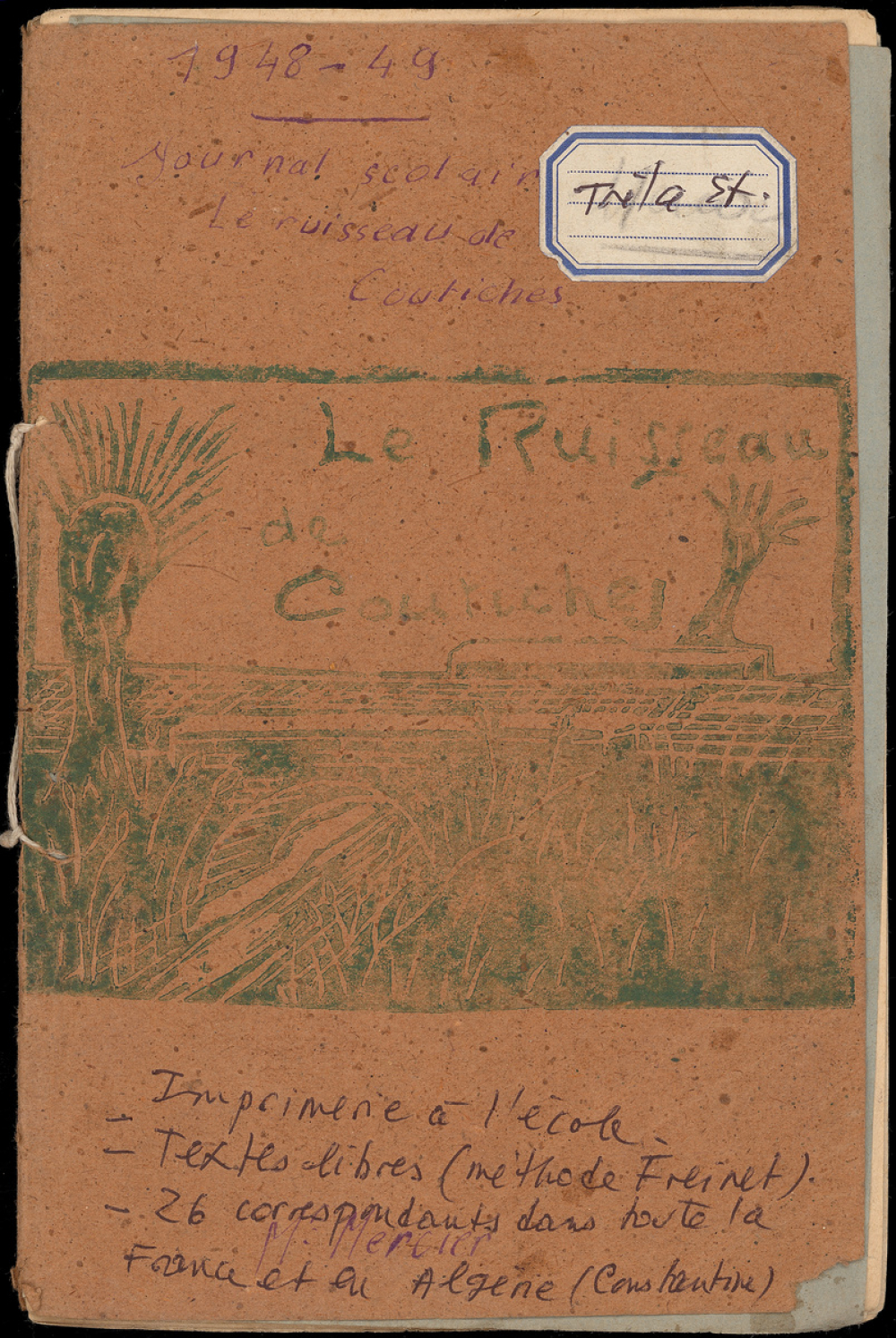 Le ruisseau de Coutiches, journal scolaire
